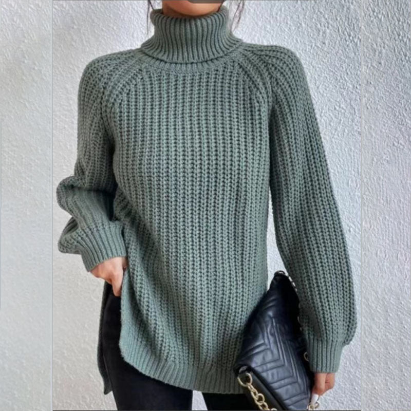 Pull col roulé fendu : Tendance et chic