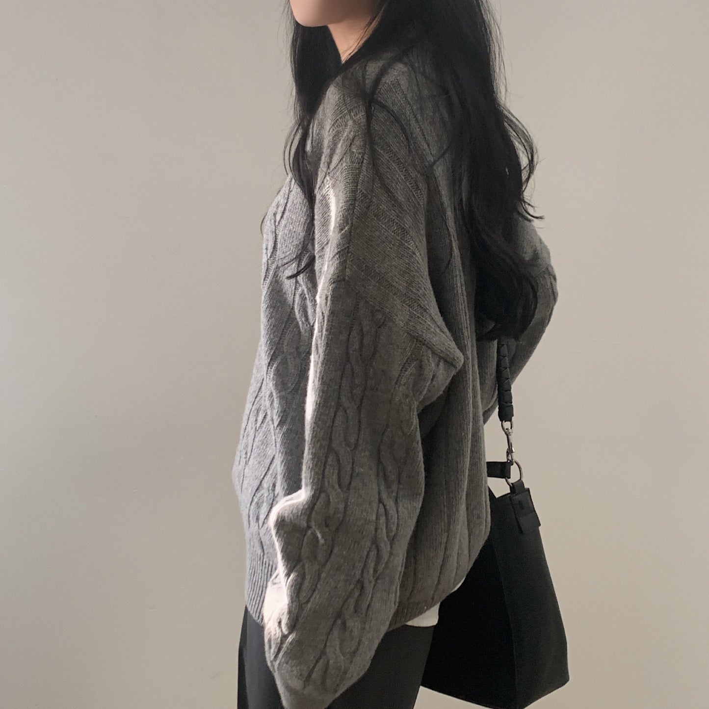 Pull oversize col V : Confort & Style