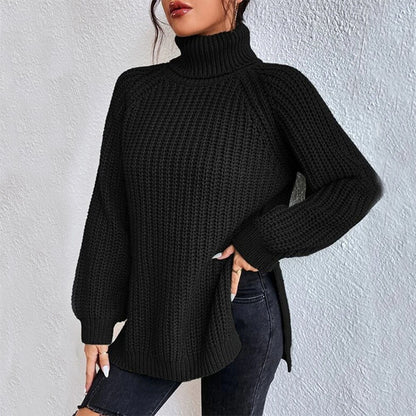 Pull col roulé fendu : Tendance et chic