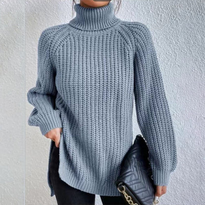 Pull col roulé fendu : Tendance et chic