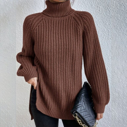 Pull col roulé fendu : Tendance et chic